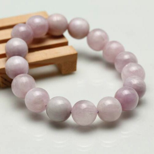 ミルキークンツァイト ブレスレット 12mm リシア輝石 ブレス ピンクスポデューメン Kunzite bracelet 黝輝石 パワーストーン 天然石 一点物 送料無料 [M便 1/10] 211-3786