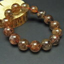 `NH[c uXbg 15mm ` uX rutilelated quartz bracelet `CebhNH[c Y fB[X _  111-2674