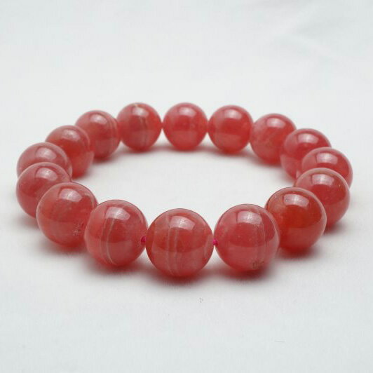 インカローズ ブレスレット 12mm 菱マンガン鉱 ブレス ロードクロサイト inca rose インカの薔薇 天然 メンズ レディース 一点物 送料無料 11...