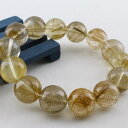 プラチナルチルクォーツ ブレスレット 15mm 針入り水晶 プラチナルチル ブレス rutilated quartz bracelet メンズ レディース 一点...
