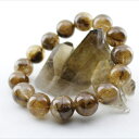 プラチナルチルクォーツ ブレスレット 14mm rutilated quartz bracelet プラチナルチル ブレス 針入り水晶 メンズ レディース 一点...