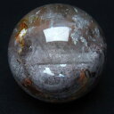 ガーデンファントム 水晶 丸玉 49mm 台座付属 ガーデンクォーツ スフィア 苔入り水晶 garden quartz 庭園水晶 ガーデン水晶 一点物 送料無料 141-2346