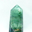 エンジェルフェザー フローライト 六角柱 ポイント 蛍石 置物 fluorite 螢石 原石 ほたる石 メンズ レディース 台座付属 一点物 送料無料 152-764