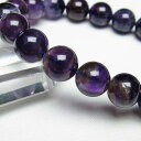 アメジスト ブレスレット 10mm アメシスト ブレス amethyst 紫水晶 Quartz Bracelet メンズ レディース アクセサリー 一点物 メール便可 M便 1/10 111-14589