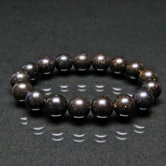 \P5倍&最大2,000円OFF/ ブラックオパール ブレスレット 12mm Opal ブラックマトリックスオパール 蛋白石 ブレス Bracelet メンズ ...