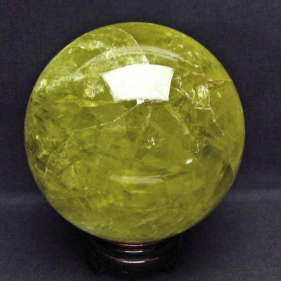 5.1Kg シトリン 丸玉 154mm 台座付属 スフィア シトリンクォーツ 水晶玉 シトリントパーズ Citrine Quartz 黄水晶 原石 メンズ レデ...