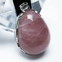 ローズクォーツ ペンダント rosequartz 紅水晶 ペンダントトップ pendant ばら石英 ピンク 水晶 メンズ レディース 一点物 送料無料 112-6666