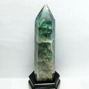\18日はポイント5倍/ 2.7Kg フローライト 六角柱 蛍石 螢石 原石 fluorite 置物 ポイント ほたる石 インテリア メンズ レディース 台座付...