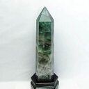 2.8Kg フローライト ポイント 蛍石 六角柱 fluorite ほたる石 台座付属 一点物 送料無料 162-218