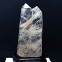 2.8Kg 水晶 六角柱 ダブルポイント crystal quartz 水晶ポイント 浄化 開運 台座付属 一点物 送料無料 162-274