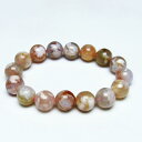 チェリーブロッサムアゲート ブレスレット 14mm 桜メノウ ブレス bracelet 一点物 送料無料 111-24591