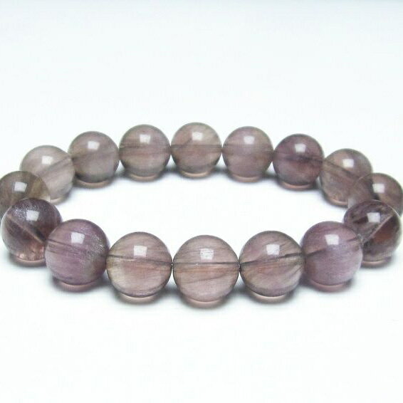 フローライト ブレスレット 13mm ラビットヘアーフローライト ブレス 蛍石 螢石 fluorite ほたる石 bracelet 一点物 送料無料 111-24918