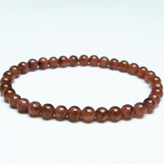 ＼P5倍＆最大2,000円OFF／ インカローズ ブレスレット 5mm ロードクロサイト ブレス inca rose インカの薔薇 菱マンガン鉱 bracelet メンズ レディース 一点物 メール便可 [M便 1/10] 111-27408