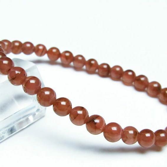 ＼P5倍＆最大2,000円OFF／ インカローズ ブレスレット 6mm 菱マンガン鉱 inca rose インカの薔薇 bracelet ロードクロサイト ブレス メンズ レディース 一点物 メール便可 [M便 1/10] 111-27415