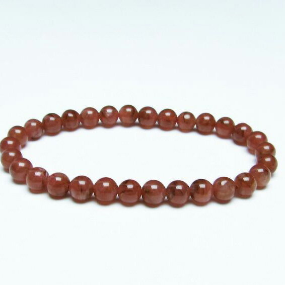 ＼P5倍＆最大2,000円OFF／ インカローズ ブレスレット 6mm 菱マンガン鉱 ロードクロサイト ブレス inca rose インカの薔薇 bracelet メンズ レディース 一点物 メール便可 [M便 1/10] 111-27444