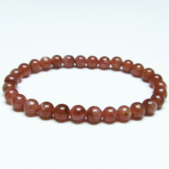 ＼P5倍＆最大2,000円OFF／ インカローズ ブレスレット 6mm ロードクロサイト ブレス inca rose インカの薔薇 菱マンガン鉱 bracelet メンズ レディース 一点物 メール便可 [M便 1/10] 111-27448