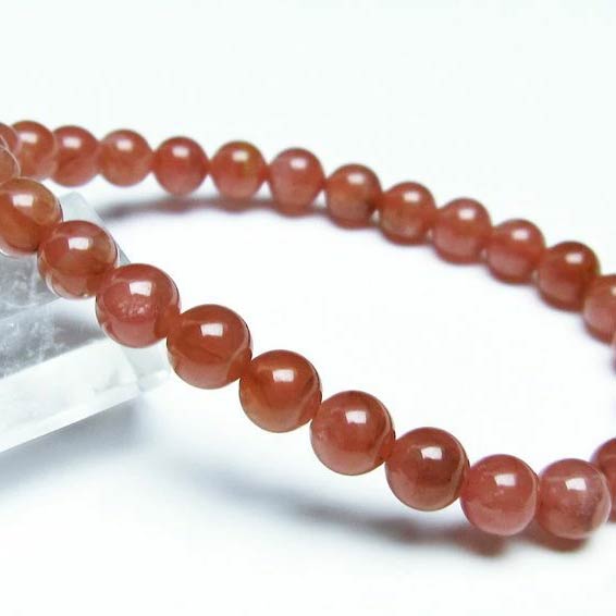 ＼P5倍＆最大2,000円OFF／ インカローズ ブレスレット 7mm 菱マンガン鉱 inca rose インカの薔薇 bracelet ロードクロサイト ブレス メンズ レディース 一点物 メール便可 [M便 1/10] 111-27455