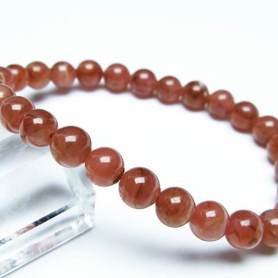 ＼P5倍＆最大2,000円OFF／ インカローズ ブレスレット 7mm 菱マンガン鉱 ロードクロサイト ブレス inca rose インカの薔薇 bracelet メンズ レディース 一点物 メール便可 [M便 1/10] 111-27490