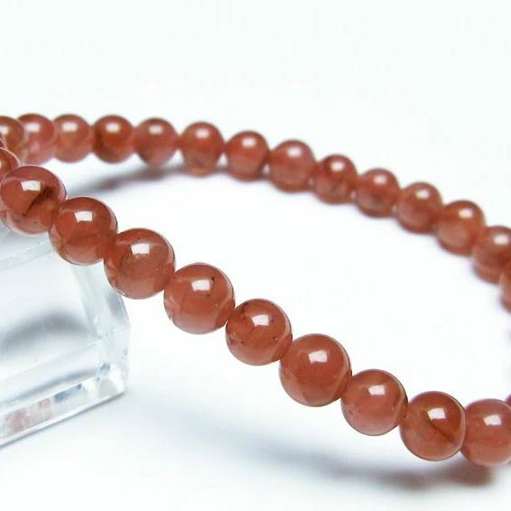 ＼P5倍＆最大2,000円OFF／ インカローズ ブレスレット 6mm inca rose インカの薔薇 bracelet ロードクロサイト ブレス 菱マンガン鉱 メンズ レディース 一点物 メール便可 [M便 1/10] 111-27492