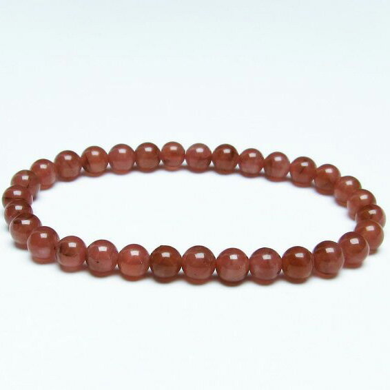 ＼P5倍＆最大2,000円OFF／ インカローズ ブレスレット 6mm ロードクロサイト ブレス inca rose インカの薔薇 菱マンガン鉱 bracelet メンズ レディース 一点物 メール便可 [M便 1/10] 111-27499