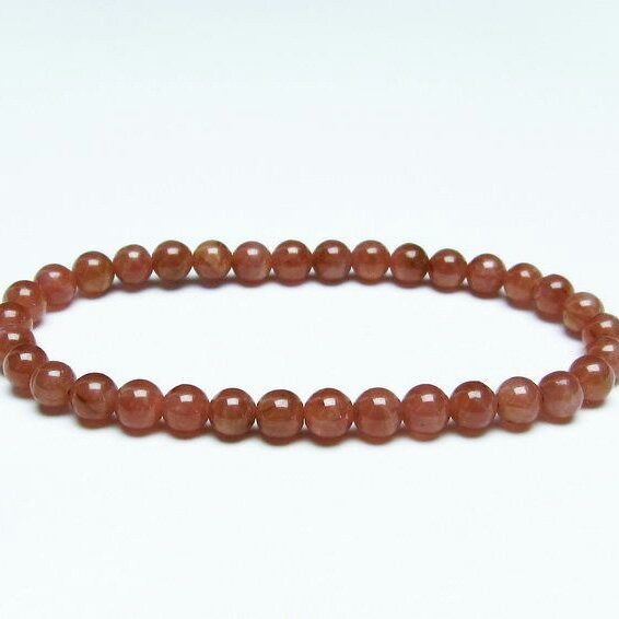 ＼P5倍＆最大2,000円OFF／ インカローズ ブレスレット 6mm ロードクロサイト ブレス inca rose インカの薔薇 菱マンガン鉱 bracelet メンズ レディース 一点物 メール便可 [M便 1/10] 111-27504