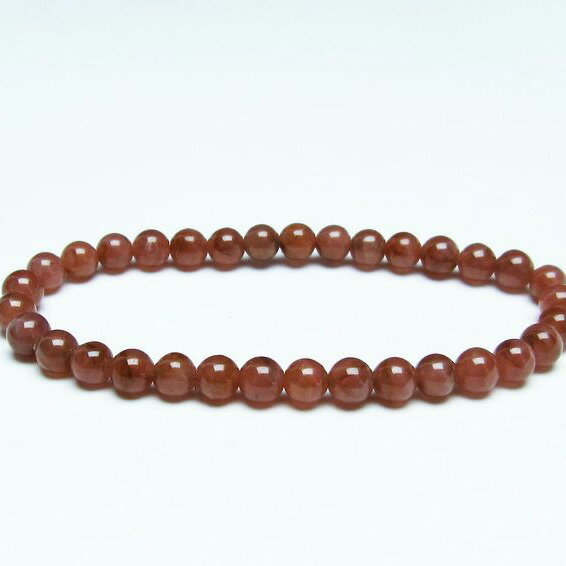 ＼P5倍＆最大2,000円OFF／ インカローズ ブレスレット 6mm ロードクロサイト ブレス inca rose インカの薔薇 菱マンガン鉱 bracelet メンズ レディース 一点物 メール便可 [M便 1/10] 111-27509