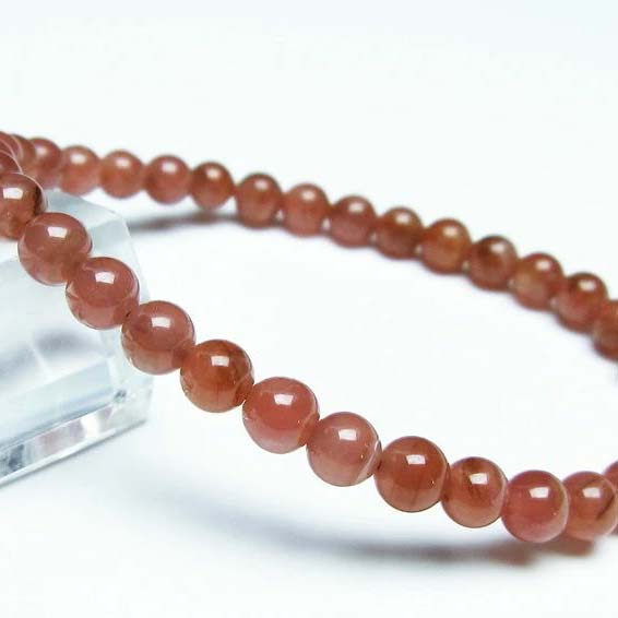 ＼P5倍＆最大2,000円OFF／ インカローズ ブレスレット 6mm 菱マンガン鉱 ロードクロサイト ブレス inca rose インカの薔薇 bracelet メンズ レディース 一点物 メール便可 [M便 1/10] 111-27510