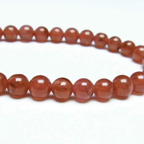 ＼P5倍＆最大2,000円OFF／ インカローズ ブレスレット 6mm 菱マンガン鉱 ロードクロサイト ブレス inca rose インカの薔薇 bracelet メンズ レディース 一点物 メール便可 [M便 1/10] 111-27541