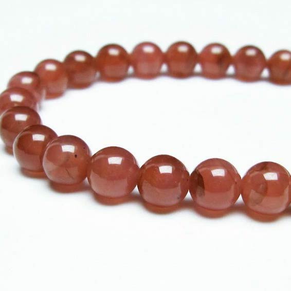 ＼P5倍＆最大2,000円OFF／ インカローズ ブレスレット 7mm 菱マンガン鉱 inca rose インカの薔薇 bracelet ロードクロサイト ブレス メンズ レディース 一点物 メール便可 [M便 1/10] 111-27542