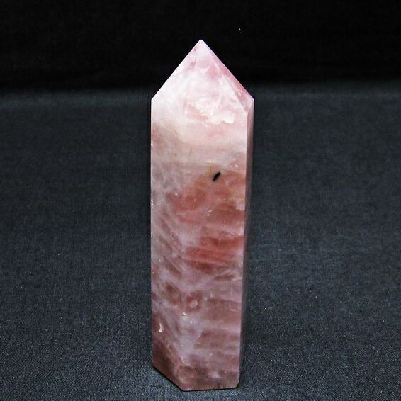 ローズクォーツ ポイント 六角柱 rose quartz ばら石英 一点物 142-5877