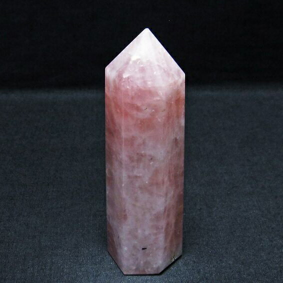 ローズクォーツ ポイント 六角柱 rose quartz ばら石英 一点物 142-5917