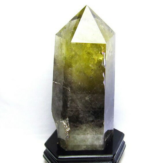 7Kg シトリン 六角柱 原石 虹入り 黄水晶 シトリンクォーツ Citrine Quartz 黄水晶ポイント シトリントパーズ メンズ レディース 台座付属 ...