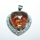 \18日はポイント5倍/ ガーデンクォーツ ペンダント ハート 庭園水晶 Heart ペンダントトップ pendant gardenquartz 事業運 健康運...