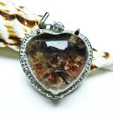 \18日はポイント5倍/ ガーデンクォーツ ペンダント ハート 庭園水晶 Heart ペンダントトップ pendant gardenquartz 事業運 健康運...