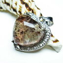 \18日はポイント5倍/ ガーデンクォーツ ペンダント ハート Heart pendant 庭園水晶 garden quartz ペンダントトップ 事業運 健康...