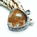 \18日はポイント5倍/ ガーデンクォーツ ペンダント ハート 庭園水晶 Heart ペンダントトップ pendant gardenquartz 事業運 健康運...