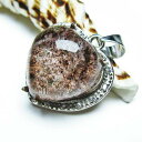 ガーデンクォーツ ペンダント ハート Heart pendant 庭園水晶 garden quartz ペンダントトップ 事業運 健康運 ガーデン水晶 メンズ ...