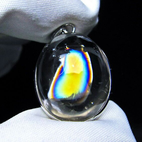 スモーキークォーツ ペンダント 虹入り ペンダントトップ スモーキーアイリスクォーツ smoky quartz pe..