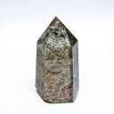ガーデンクォーツ 六角柱 ガーデンファントム gardenquartz 庭園水晶 原石 水晶ポイント 苔入り水晶 ガーデン水晶 メンズ レディース 一点物 142-4784(3)