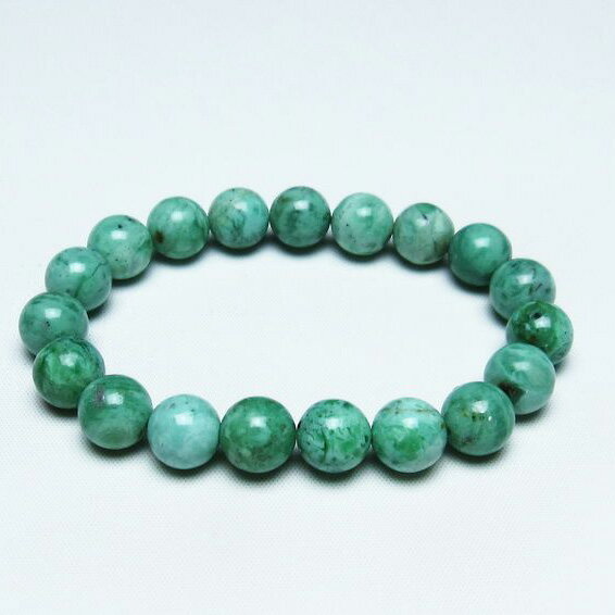 バリサイト ブレスレット 11mm バリシア石 ブレス Variscite bracelet バリッシャー石 ユタライト パワーストーン 天然石 一点物 メール便可  111-29045