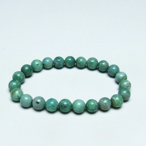 バリサイト ブレスレット 8mm バリシア石 ブレス Variscite bracelet バリッシャー石 ユタライト パワーストーン 天然石 一点物 メール便可  111-29060