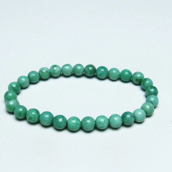 バリサイト ブレスレット 7mm バリッシャー石 ユタライト バリシア石 ブレス Variscite bracelet パワーストーン 天然石 一点物 メール..