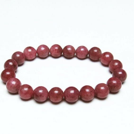 ロードナイト ブレスレット 10mm 薔薇輝石 rhodonite バラ輝石 ブレス bracelet パワーストーン 天然石 一点物 メール便可 [M便 1/10] 111-29684