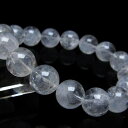 エンジェルラダークォーツ ブレスレット 12mm 水晶 ブレス Angels ladder クレパスキュラー 天使のはしご bracelet 石英 メンズ レデ...