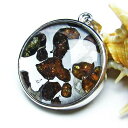 パラサイト 隕石 ペンダント オリビン 石鉄隕石 ペンダントトップ pallasite meteorite pendant メテオライト パワーストーン 天然石...