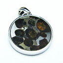パラサイト隕石 ペンダント Pallasite Meteorite オリビン メテオライト 石鉄隕石 pendant ペンダントトップ パワーストーン 天然石 ...