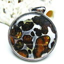 パラサイト隕石 ペンダント オリビン 石鉄隕石 ペンダントトップ Pallasite Meteorite pendant メテオライト パワーストーン 天然石 ...