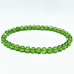 ペリドット ブレスレット 5mm peridot ブレス カンラン石 bracelet 8月の誕生石 メンズ レディース 一点物 メール便可 [M便 1/10] 111-19152