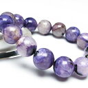 チャロアイト ブレスレット 14mm エンジェルシリカ チャロ石 ブレス charoite bracelet メンズ レディース パワーストーン 天然石 一点物...