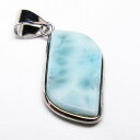 ラリマー ペンダント ソーダ珪灰石 ペンダントトップ pectolite Pendant ラリマール larimar ブルーペクトライト アクセサリー メンズ ...